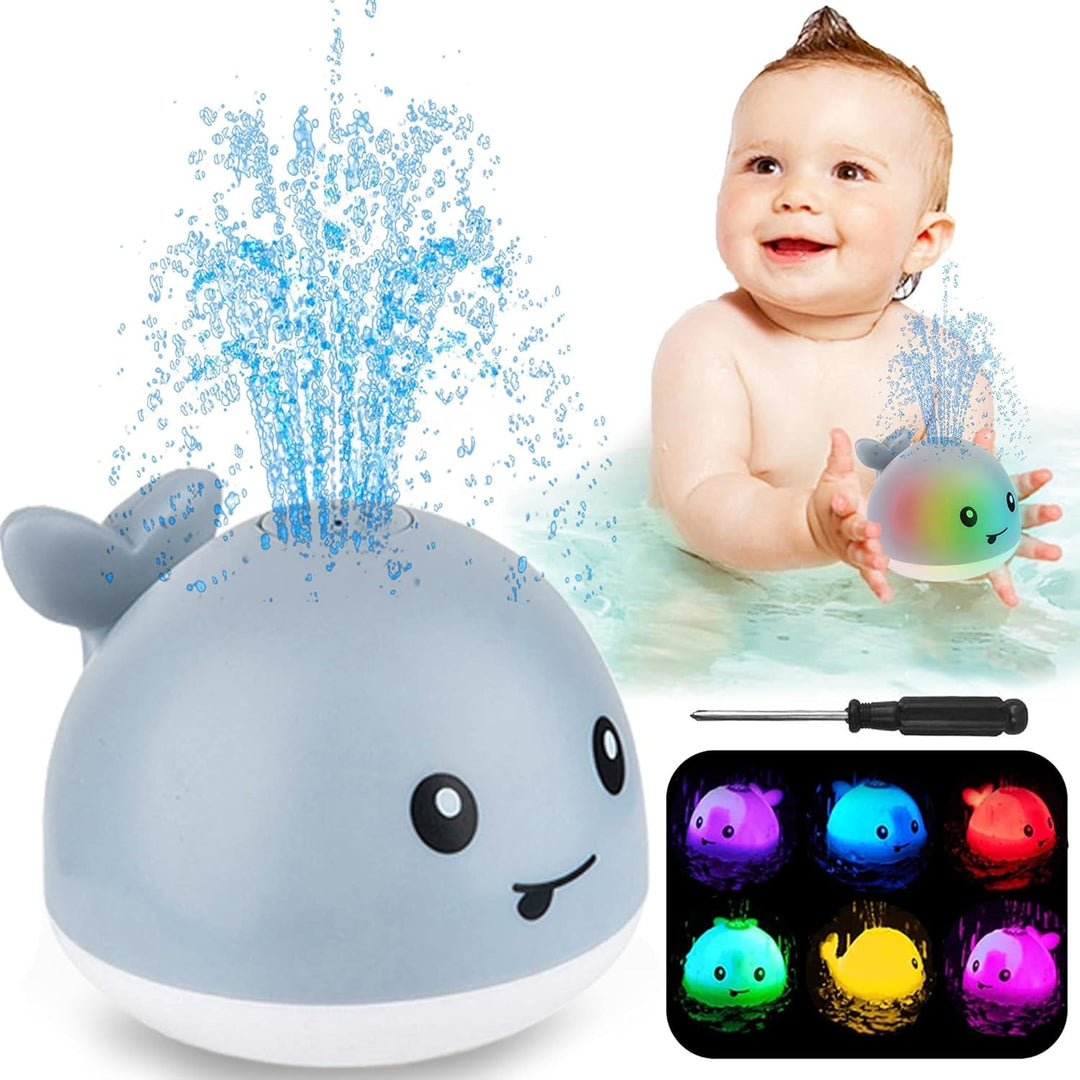 ZHENDUO Baby Bath Toys, Whale Spray Water Bath Toy, Sprinkler Bathtub Shower Toys for Toddlers Kids Boys Girls, Pool Toy for Baby (White) - Absolute Discounts